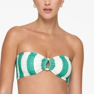 Revel Rey Swim Bikini Top, Hayes Billiard Crepe - Small